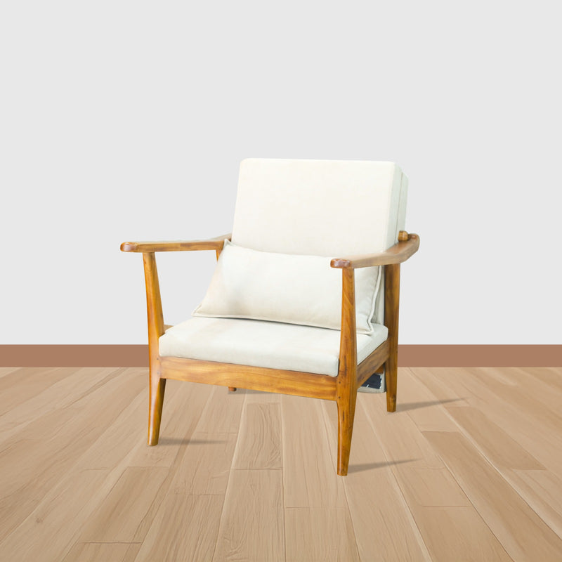 This versatile chair-to-bed (recliner)lounger is the perfect blend of style and functionality for modern homes. Designed with an elegant wooden finish and smooth, curved armrests, it brings a warm, timeless charm to any space. The cushioned seat unfolds effortlessly into a comfortable single bed, making it ideal for guests, compact rooms, or cosy relaxation corners. With its minimal yet refined aesthetic, this piece adds both practicality and sophistication to your interior.